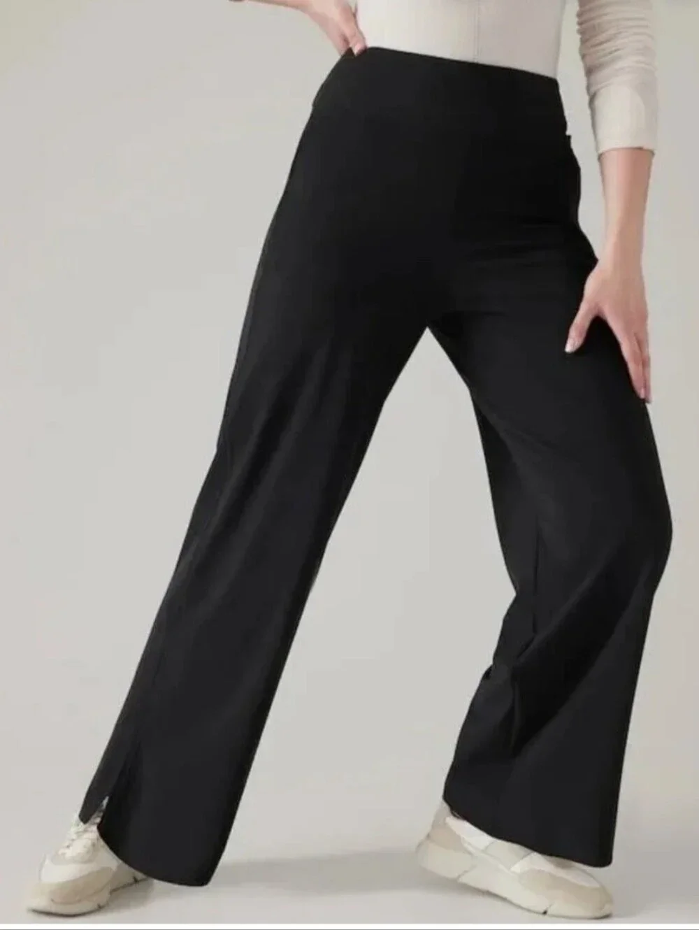 Athleta Cosmic Black Pants SIZE 8 - Picture 4 of 8